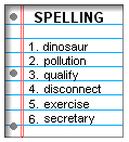 Spelling Test Image